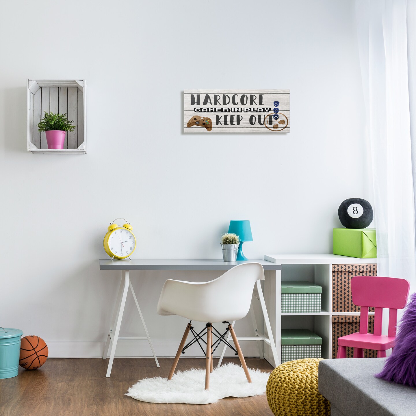 Stupell Industries Gamer Playroom Sign Canvas Wall Art