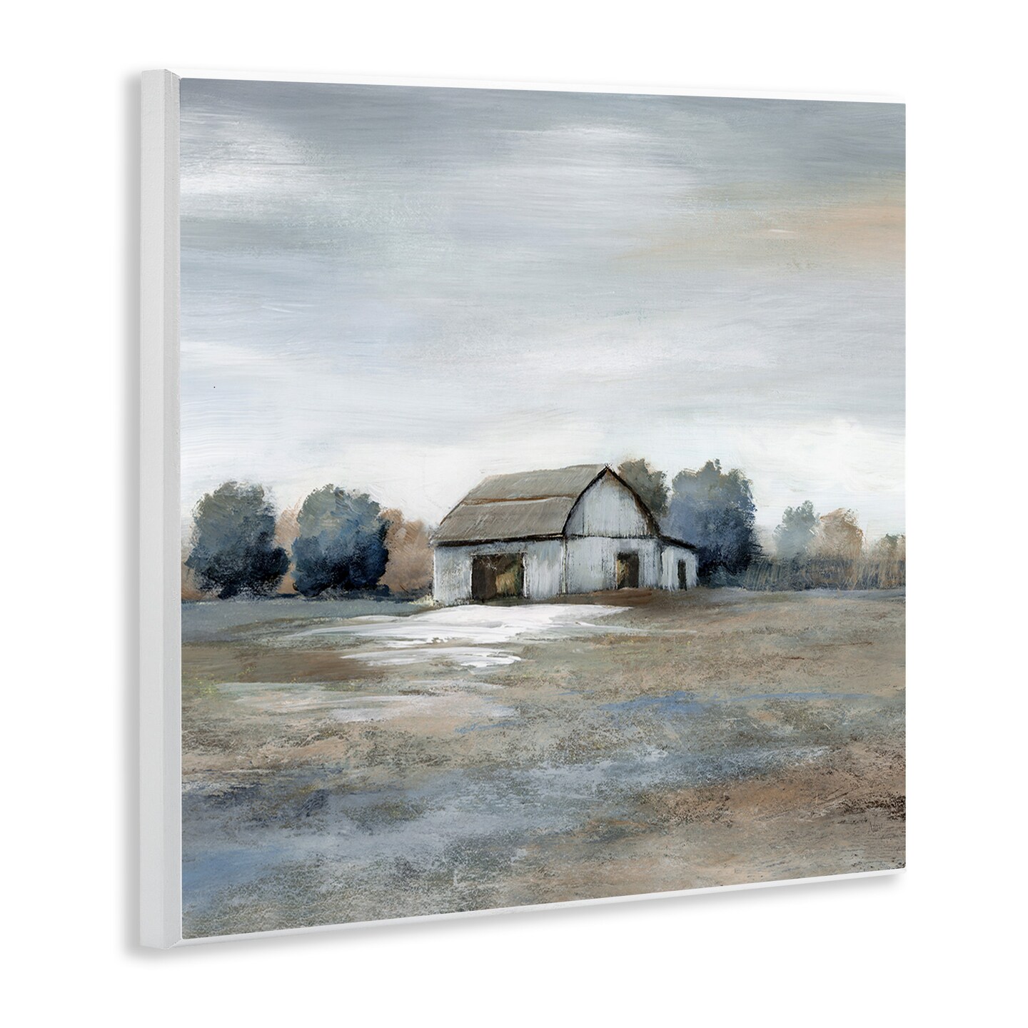 Stupell Industries Countryside Barn Neutral Tones Wall Plaque Art