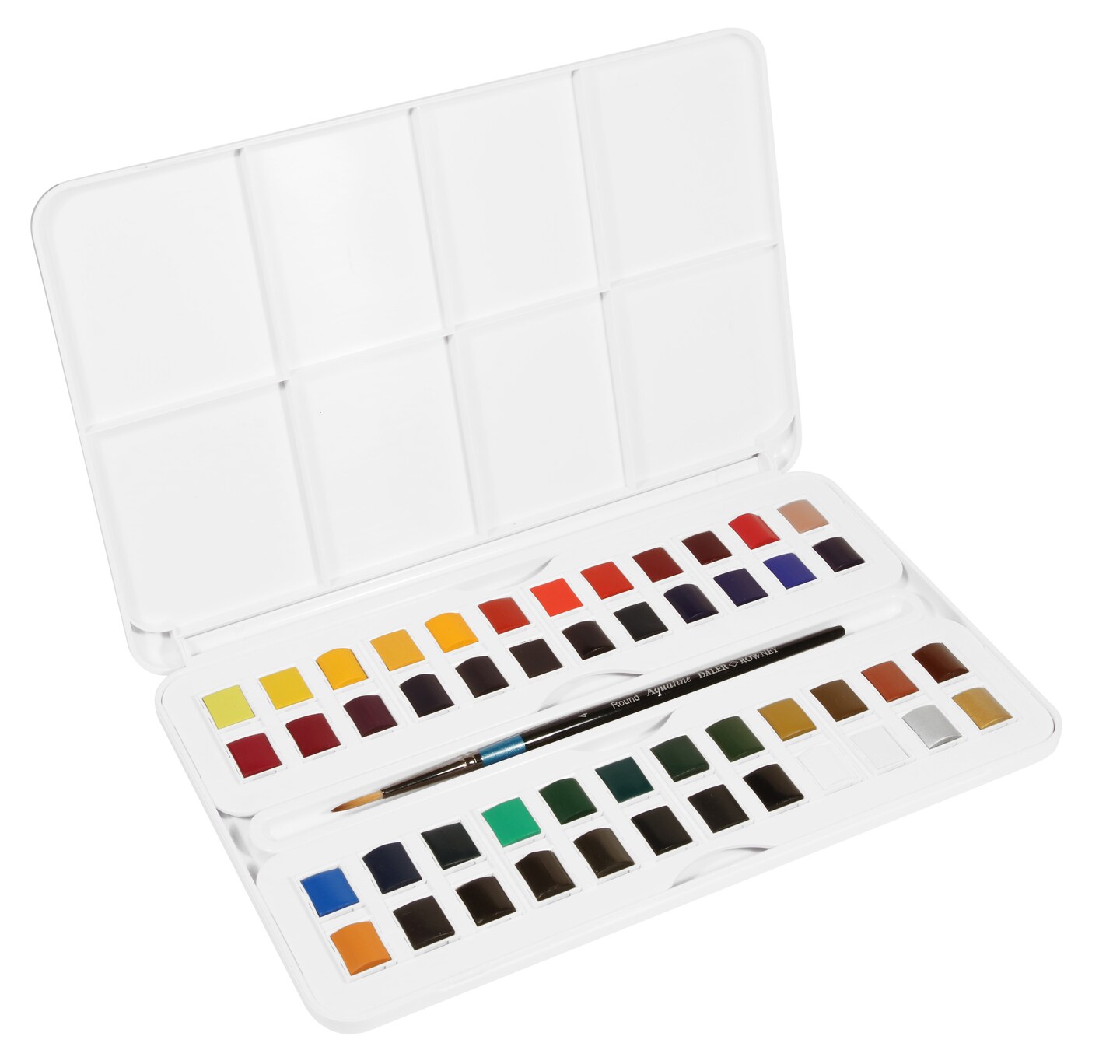Daler-Rowney Aquafine Watercolor Paint Half Pan Studio Set-48/Pkg