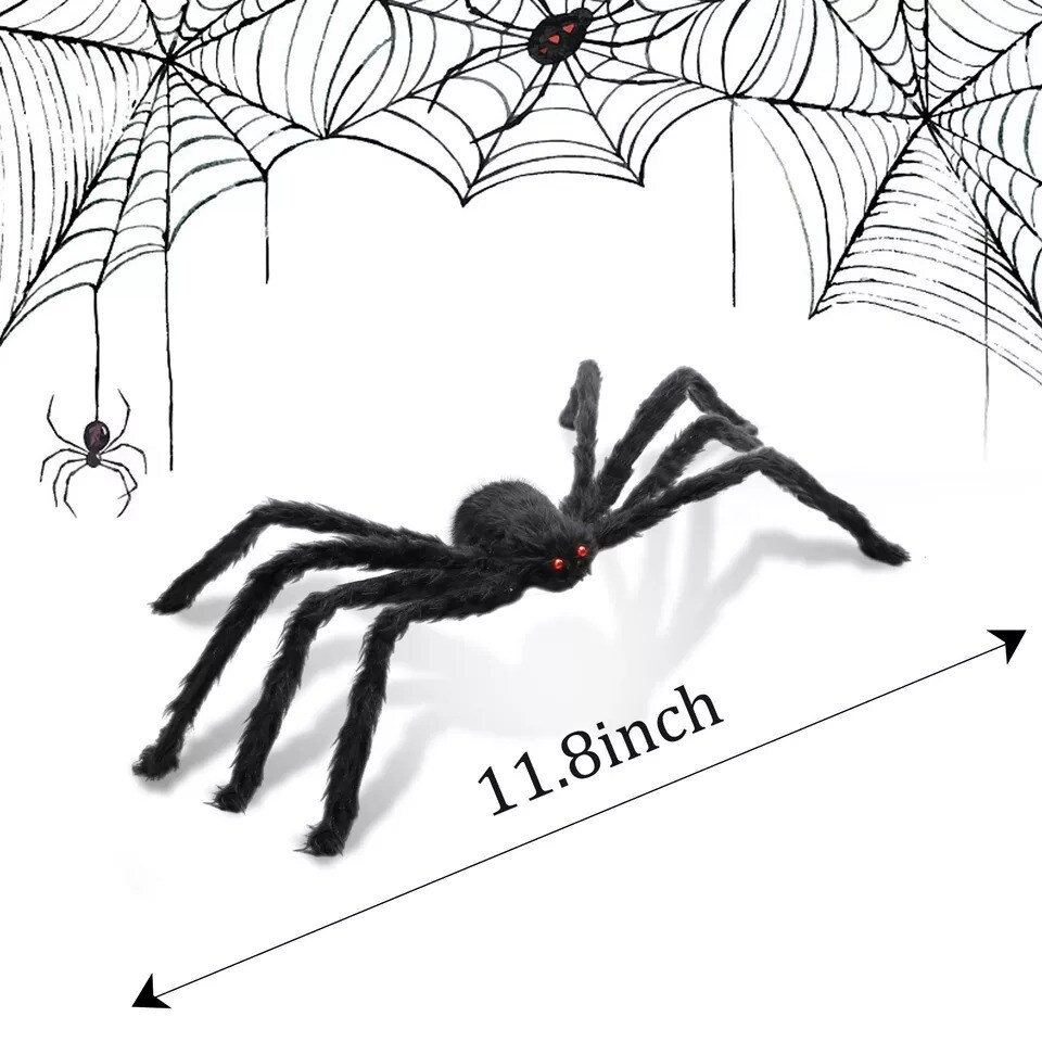 30CM Halloween Spider Haunted House Prop Indoor Outdoor Mini Scary Party Decor