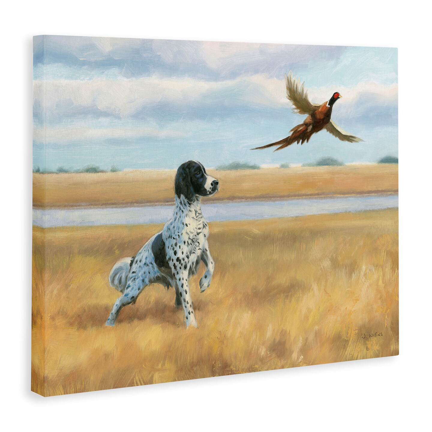 Stupell Industries Pointer Dog &#x26; Pheasant Canvas Wall Art