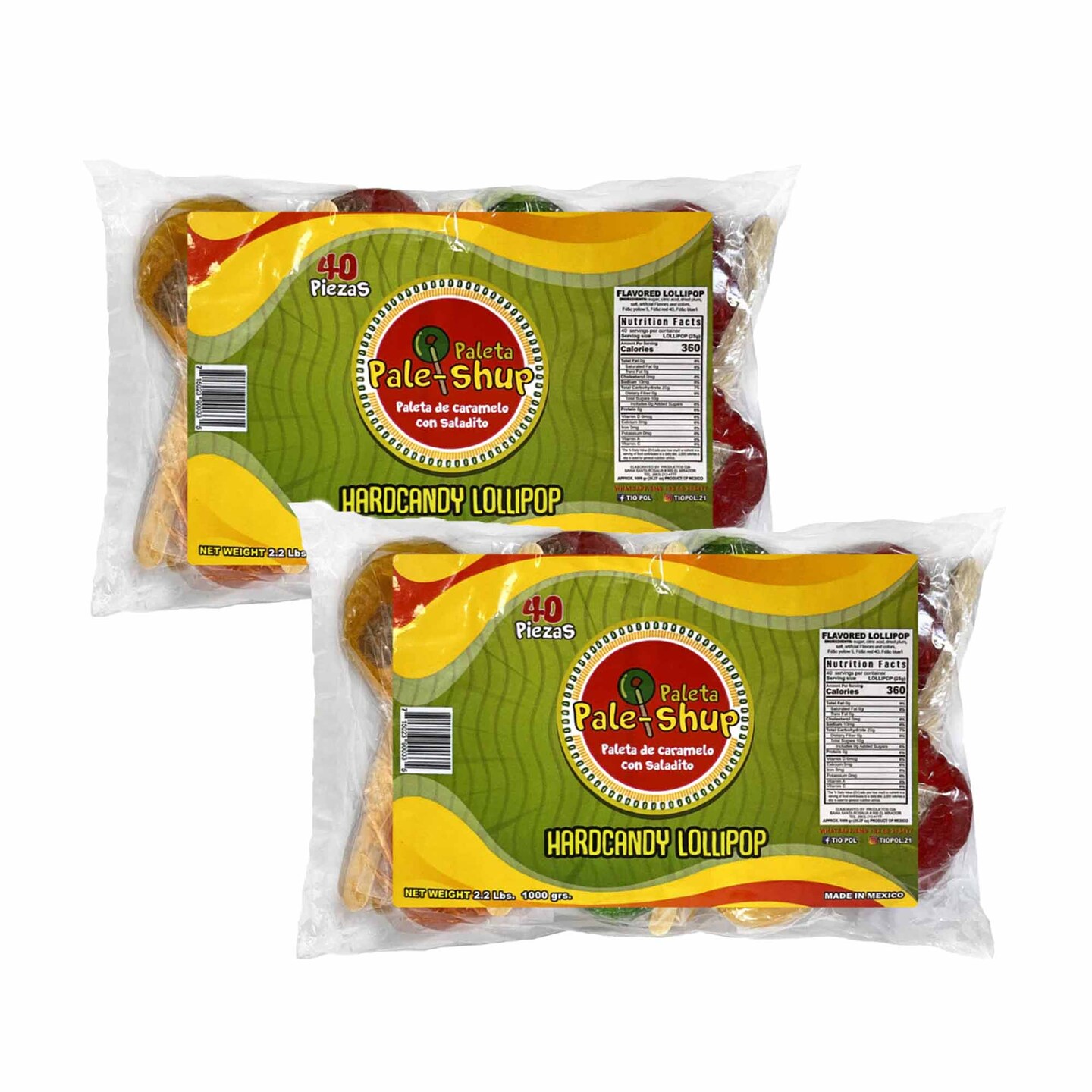 Pale Shup Assorted Paleta 40Ct