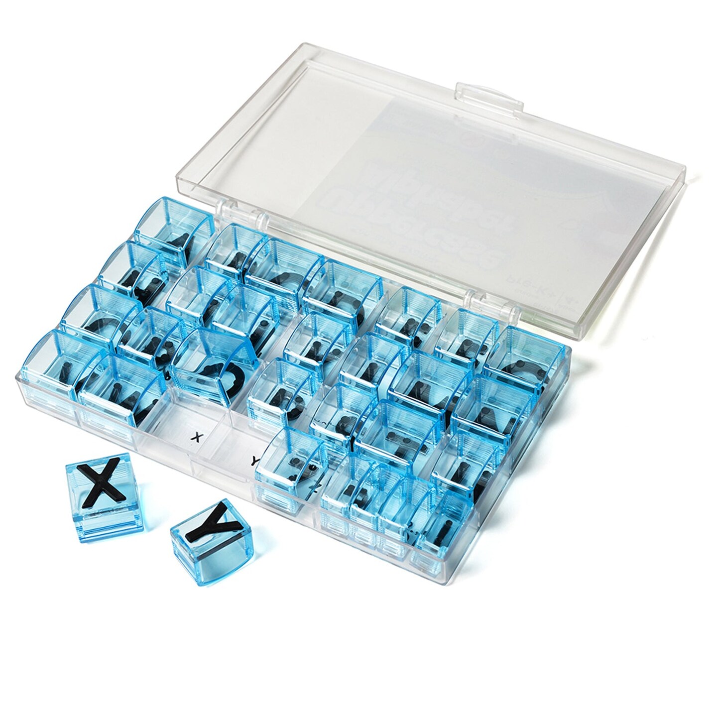 See and Stamp&#x2122; Transparent Stamps , 5/8&#x22; Uppercase Alphabet