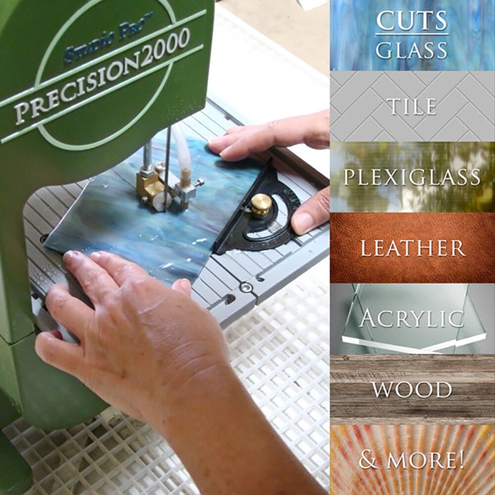 Studio Pro Precision 2000 Diamond Wire Saw,Includes 2 Blades for Cutting Glass, Tile, Wood & Metal