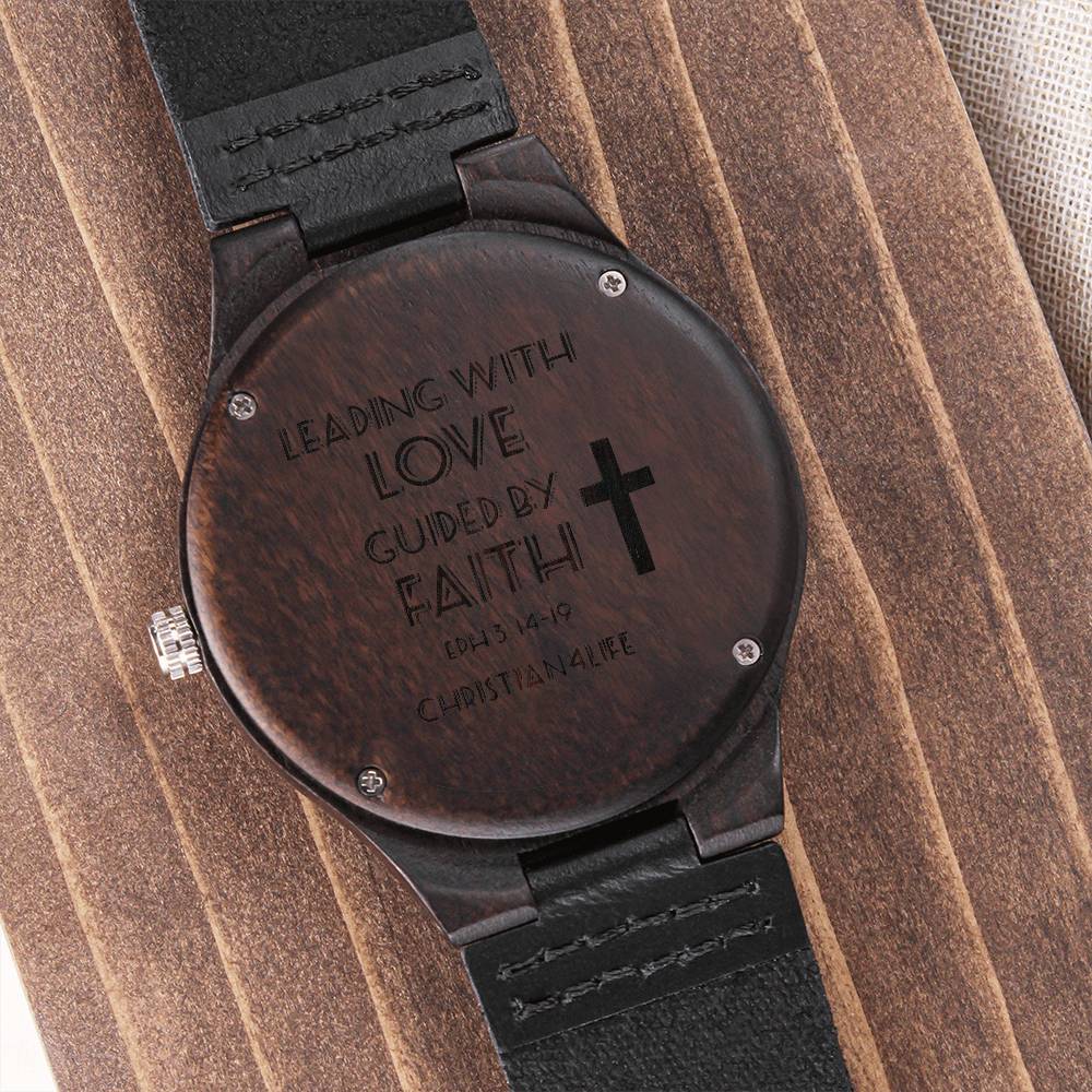 Leading with Love Engraved Wooden Watch product 5