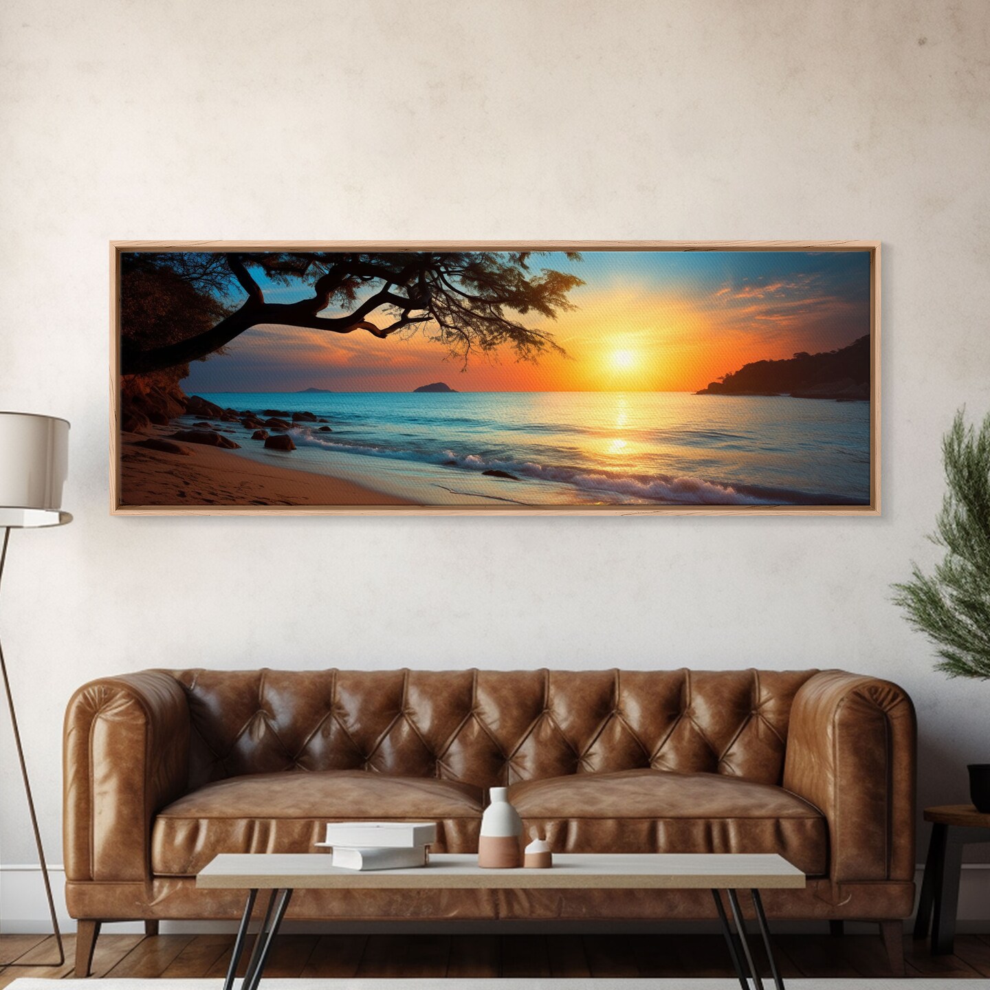 Nautical Decor, Beach Decor, Framed Canvas Print, Coastal Decor, Beach Wall Art, Nursery Decor, Lakehouse Wall Art, Beach Painting 60-79 product 2