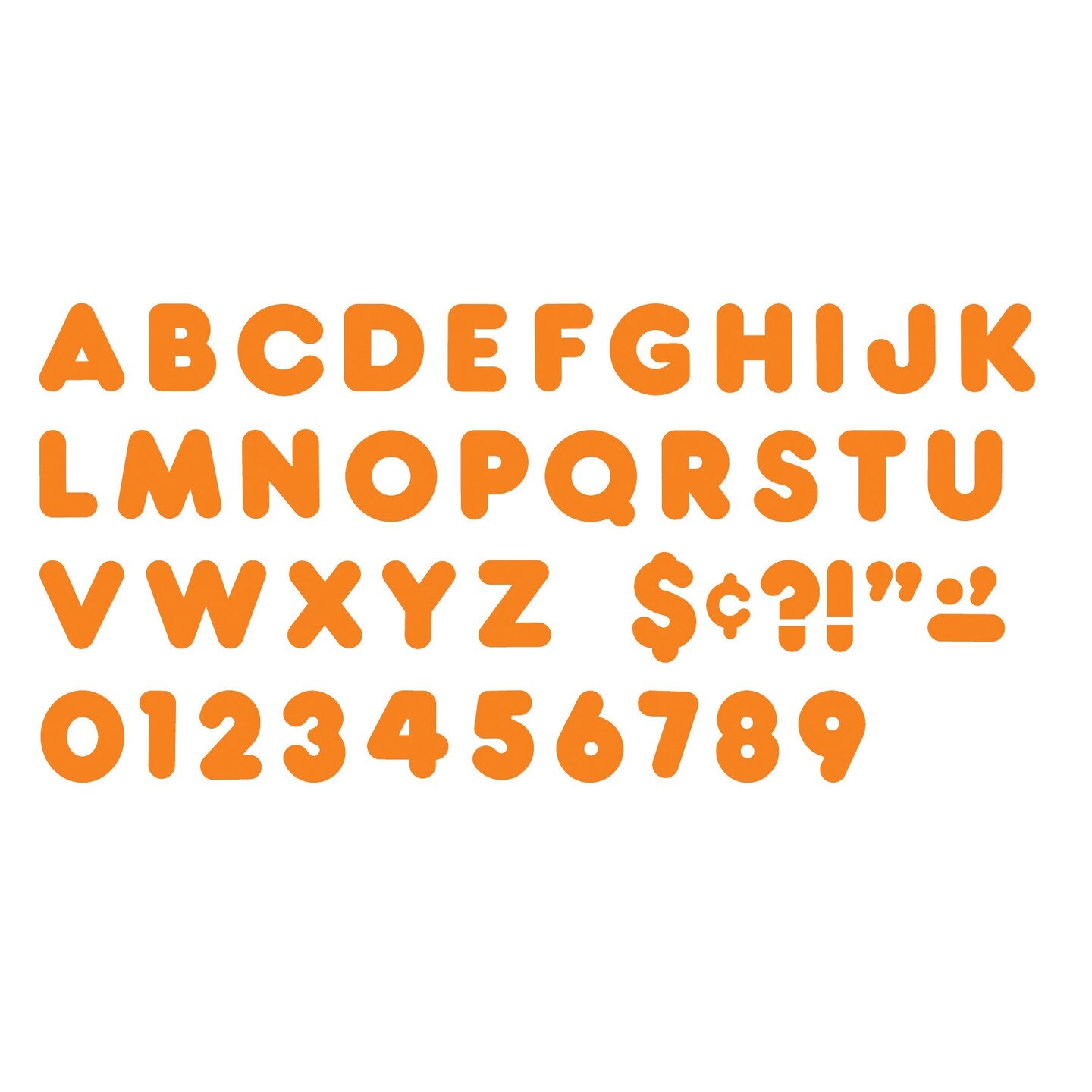 Orange 4&#x22; Casual Uppercase Ready Letters&#xAE;