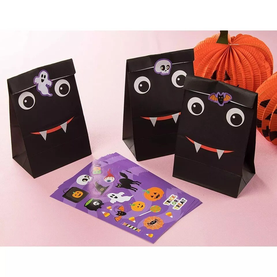 720 Pieces Bulk Halloween Stickers for Kids, Trick-or-Treat Bucket, 36 Sheets