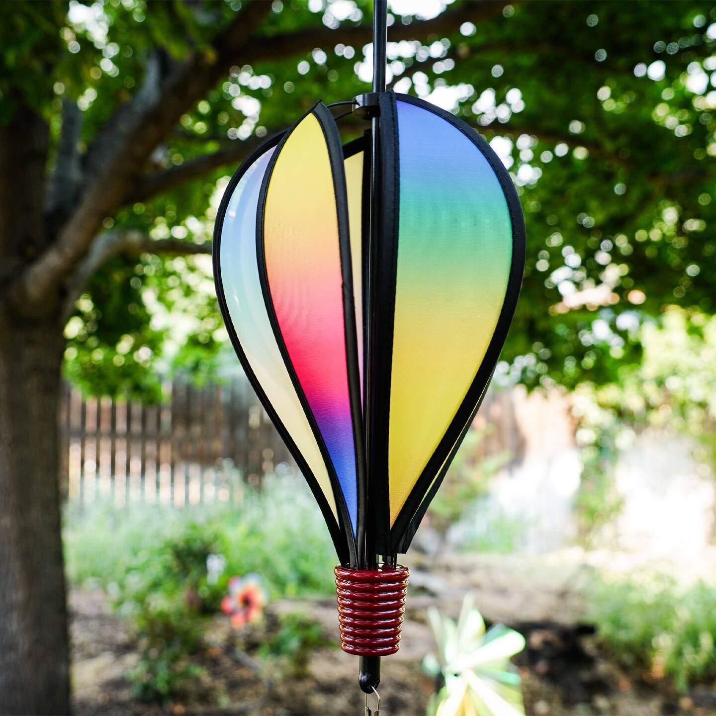 In the Breeze Mini Rainbow Blended Hot Air Balloon Wind Spinner