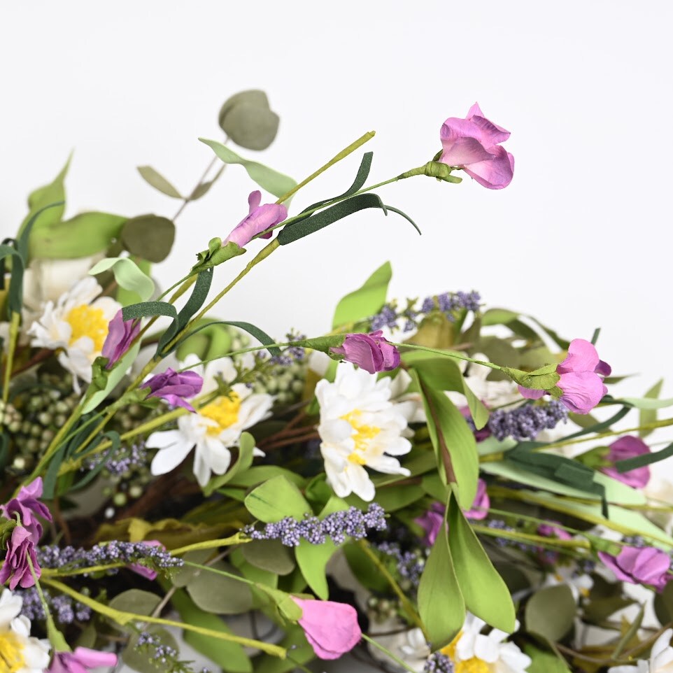 Wildflower Meadow Wreath | Spring Summer Cottage Front Door Decor
