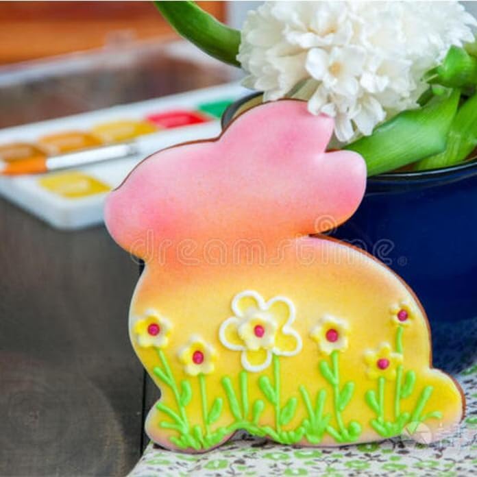 Easter Cookie Cutters, 4pcs Holiday Themed Cutter Carrot Egg Bunny Rabbite Cookie Cutter, Stainless Steel Biscuit Cutters