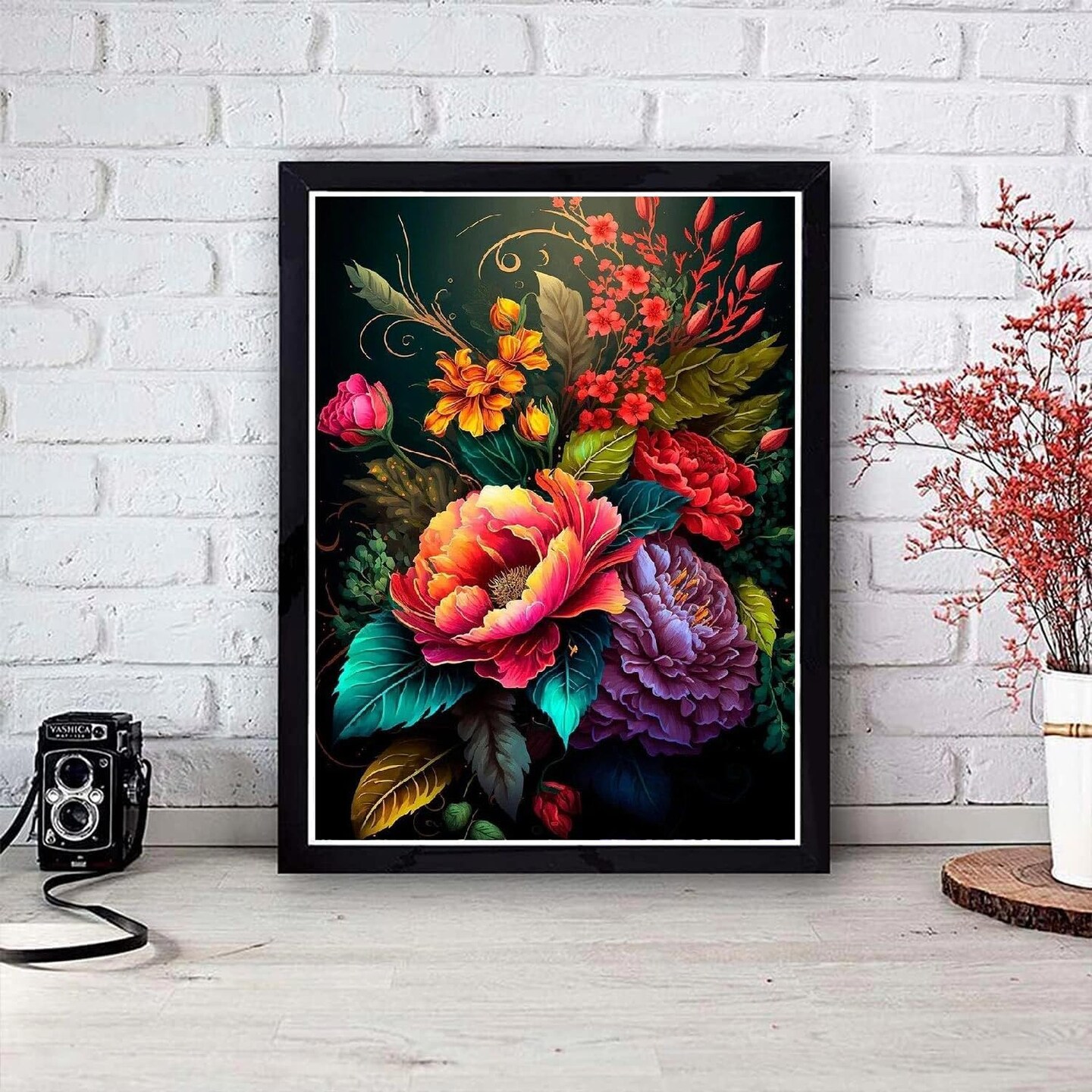 Diamond Painting Kits for Adults Flowers - 5D Diamond Art Painting Kit for Adults Beginners