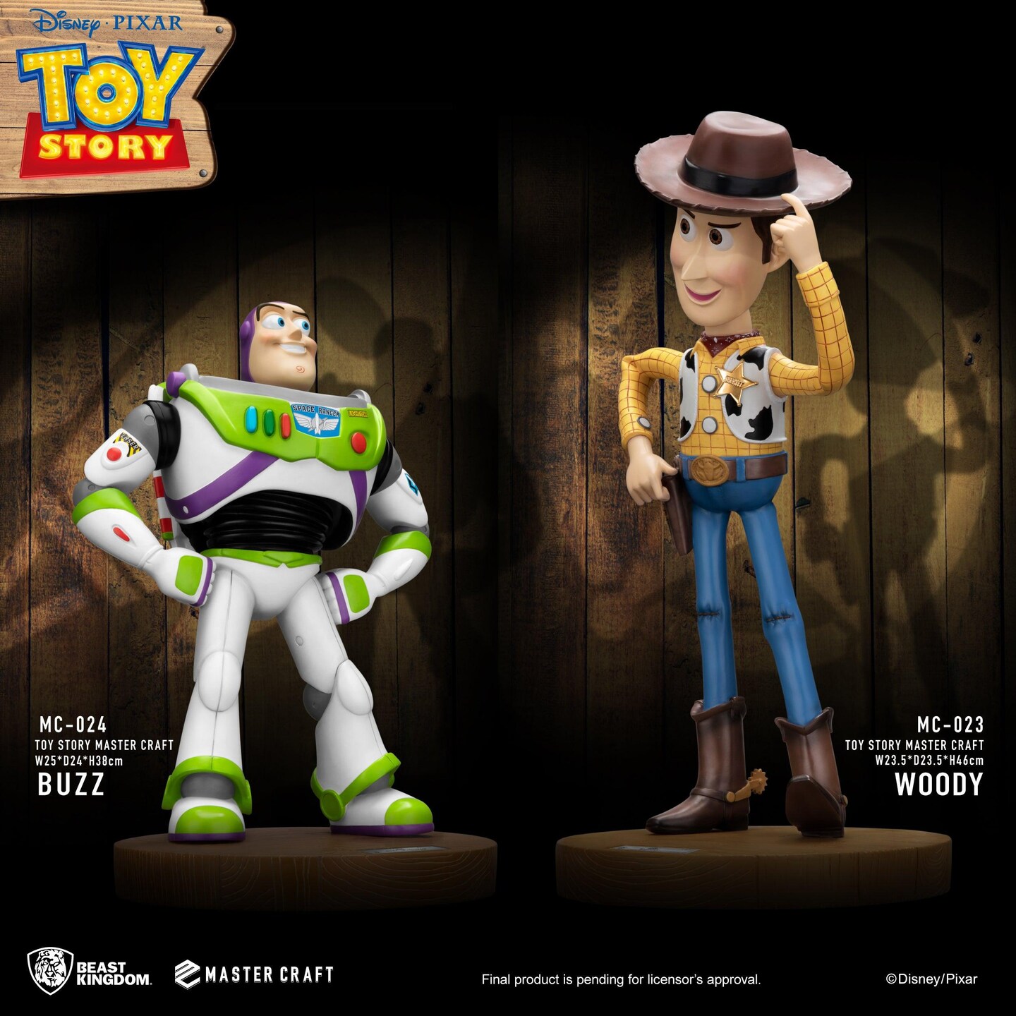 Toy Story Master Craft Table Top Set of 2 Statues