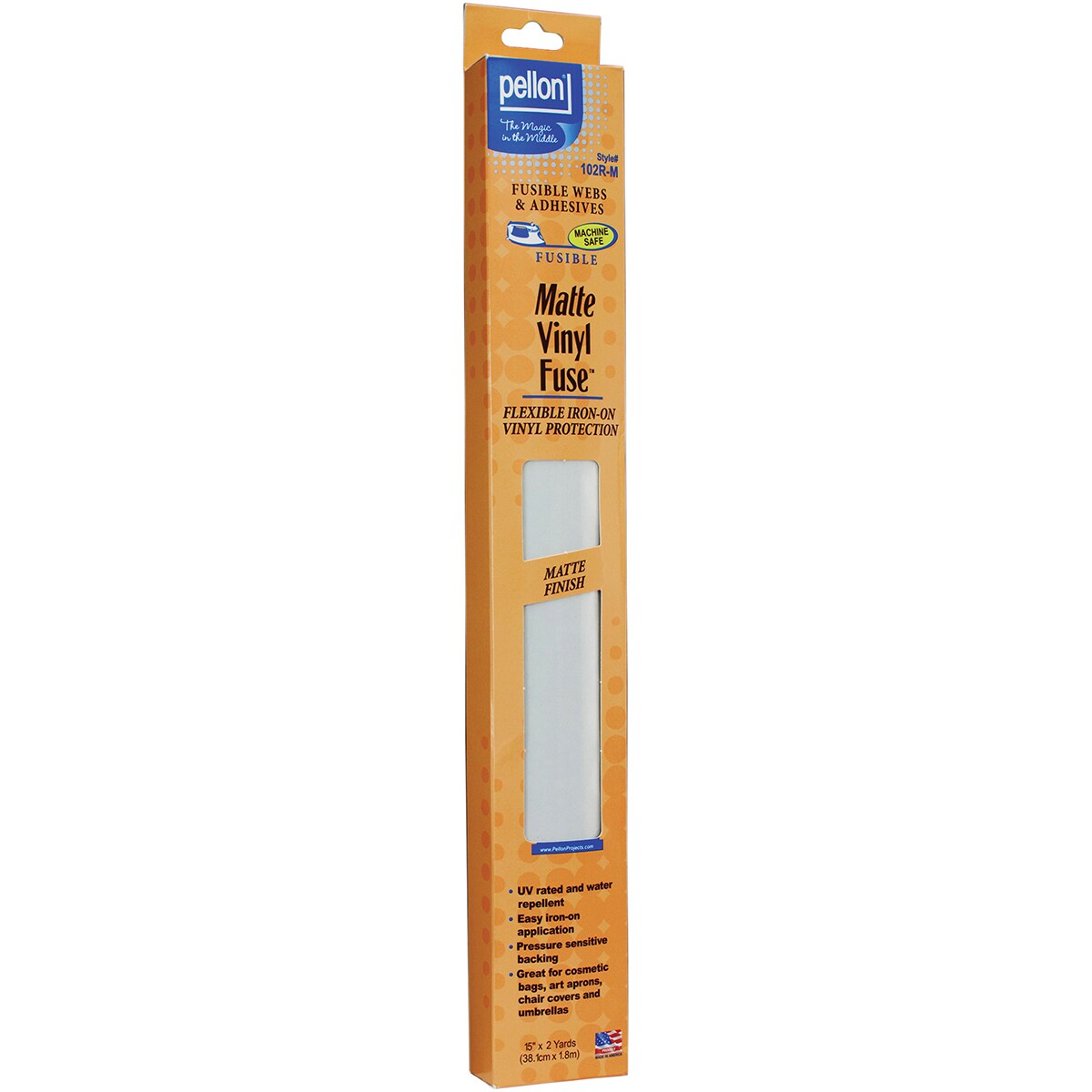 Pellon Vinyl Fuse Flexible Vinyl Stabilizer-Clear Matte 15&#x22;X2yd