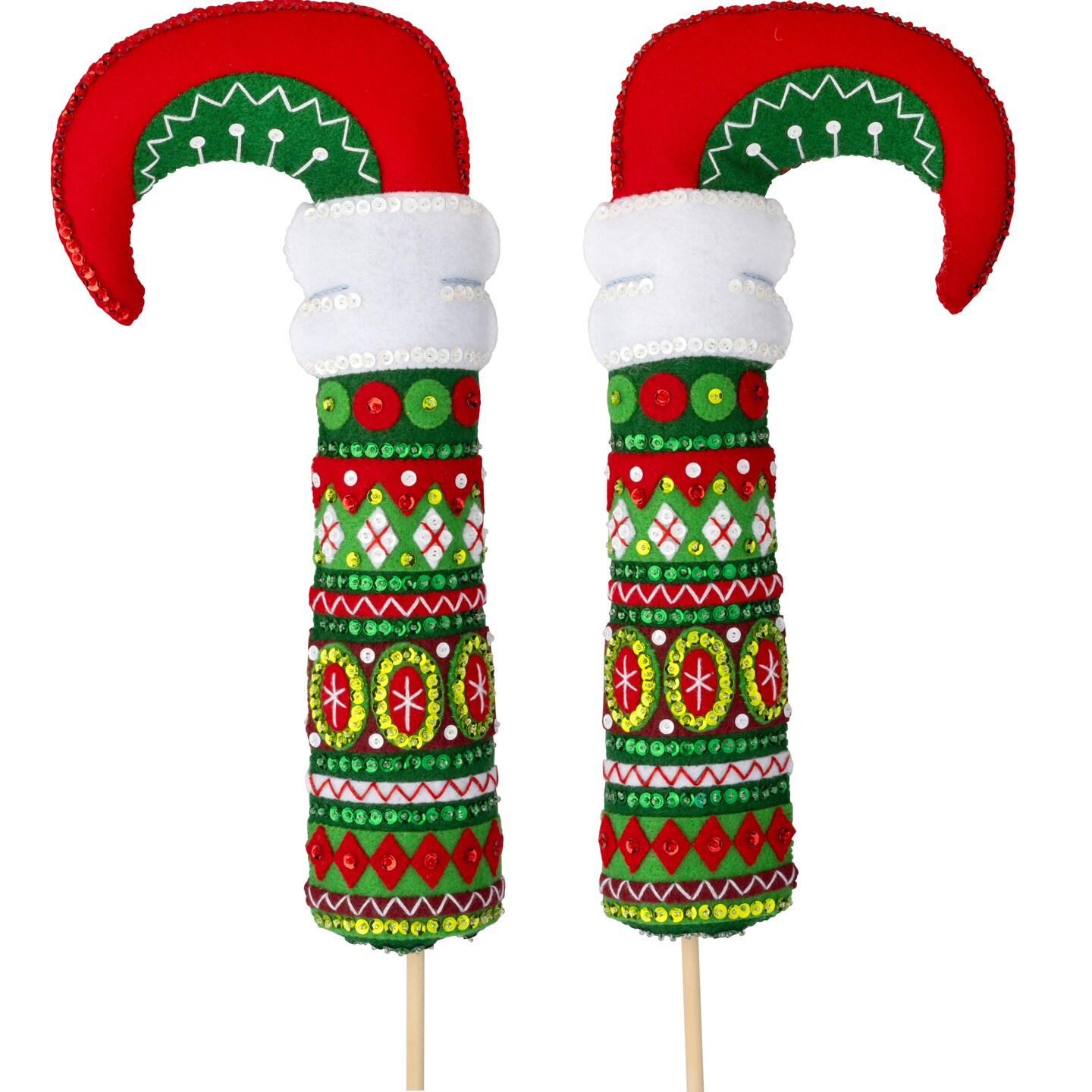 Bucilla Felt Dcor Applique Kit 6"x13"-Elf Legs Tree Pokes