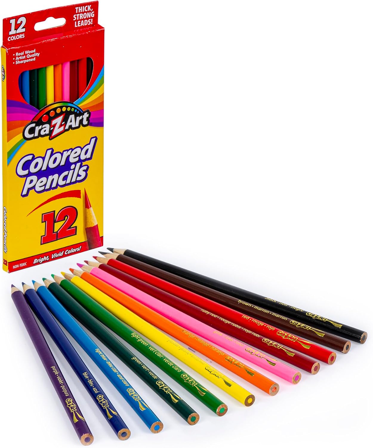 Markers and Colored Pencil 46 Piece School Supply Arts &#x26; Crafts Bundle