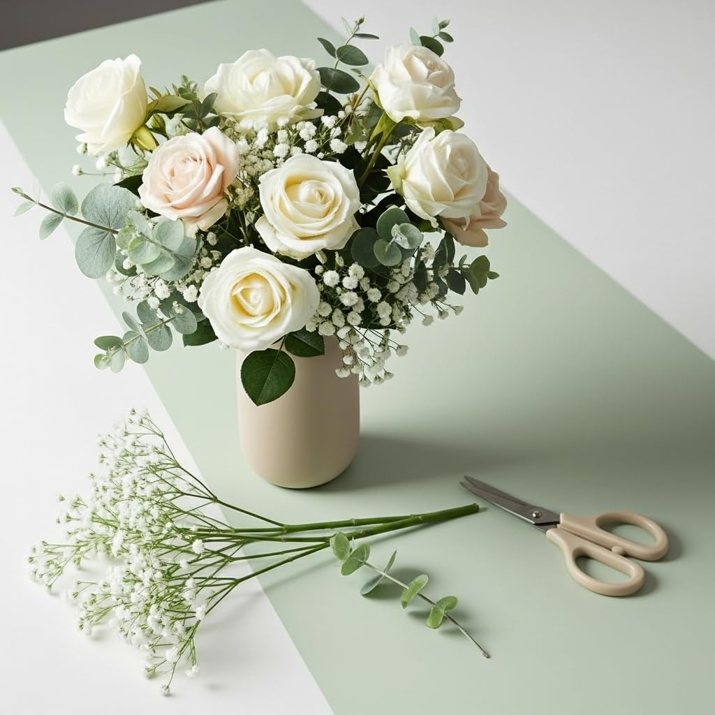 10PCS Baby Breath Artificial Flowers Fake Babys Breath Gypsophila Flowers Bulk Realistic Artificial Flowers Bouquet Flores Artificiales para Decoracion for Wedding Party Home Decoration