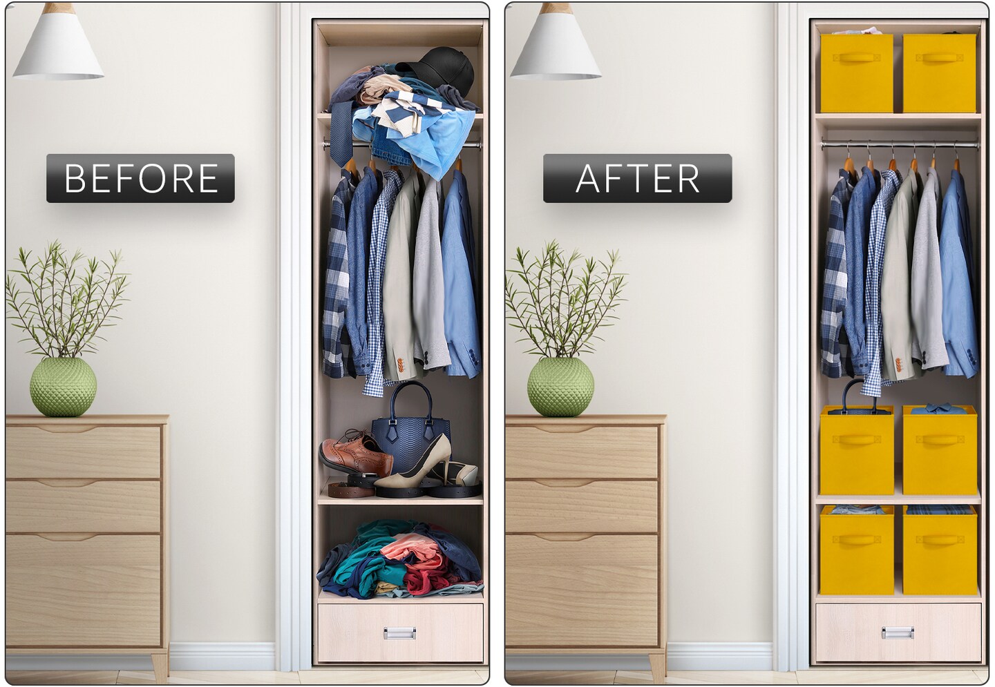 Sorbus 6 Pack 11 Inch Foldable Storage Cubes with Handles- for Organizing Home, Shelves, Nursery, Playroom, Closet and More