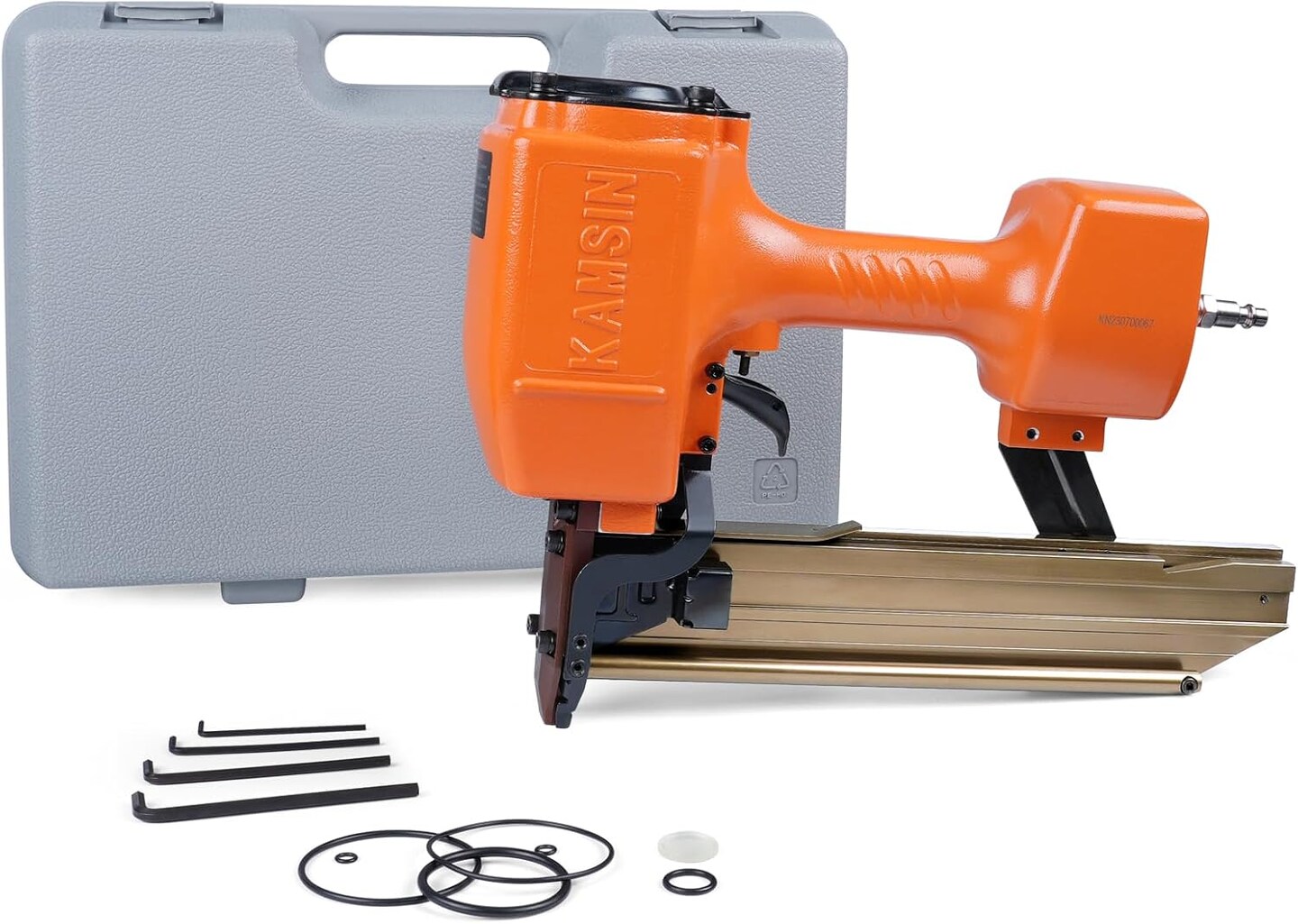 Woodpecker #N851 16 Gauge Pneumatic Heavy Wire Stapler, 7/16-Inch Medium Crown Safety Heavy Duty