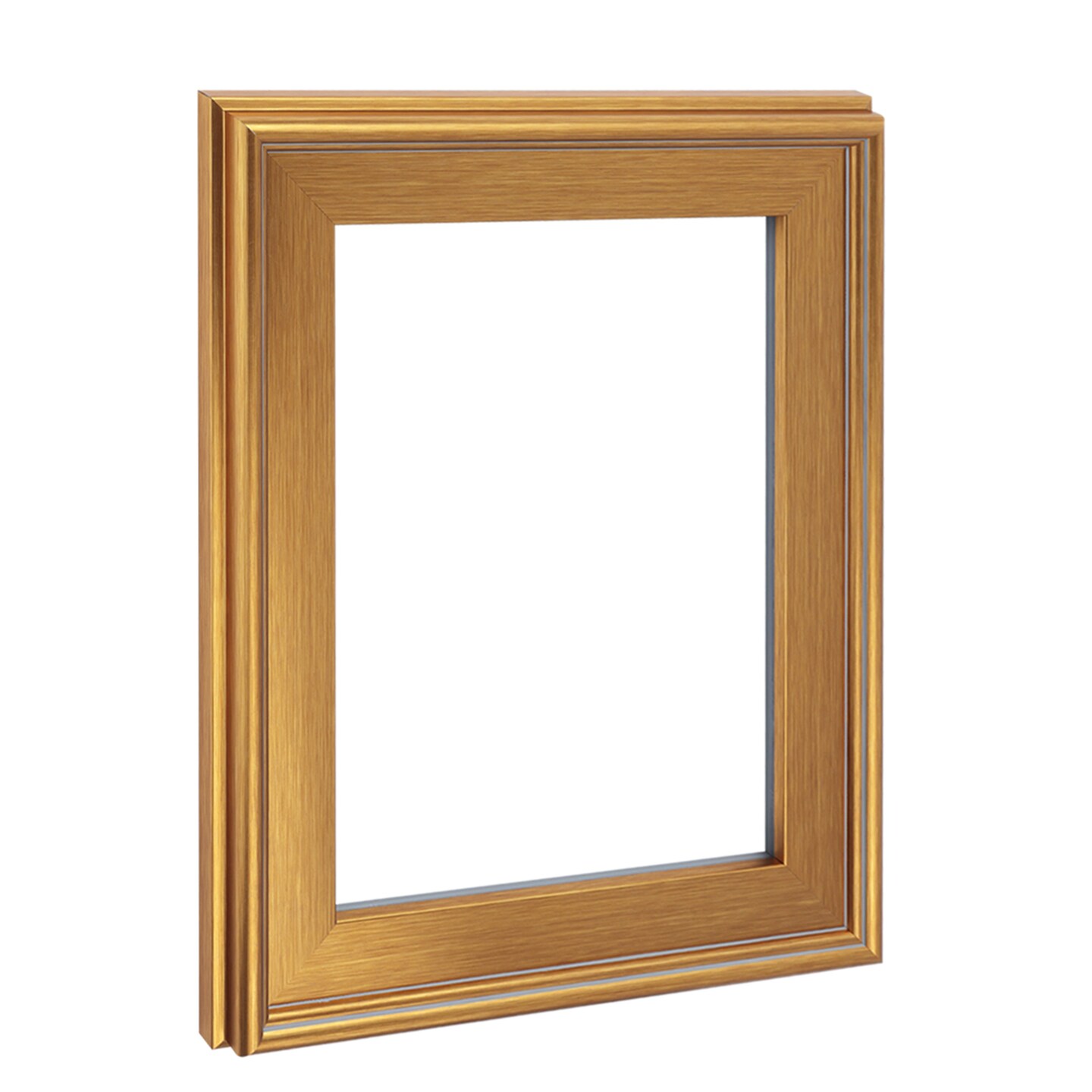 Cardinali Plein Aire Frame, Gold 16x20&#x22; - 3&#x22; Wide Moulding with Raised Edge -1/2&#x22; Rabbet Depth - Timeless Frame for Canvas - Made in USA
