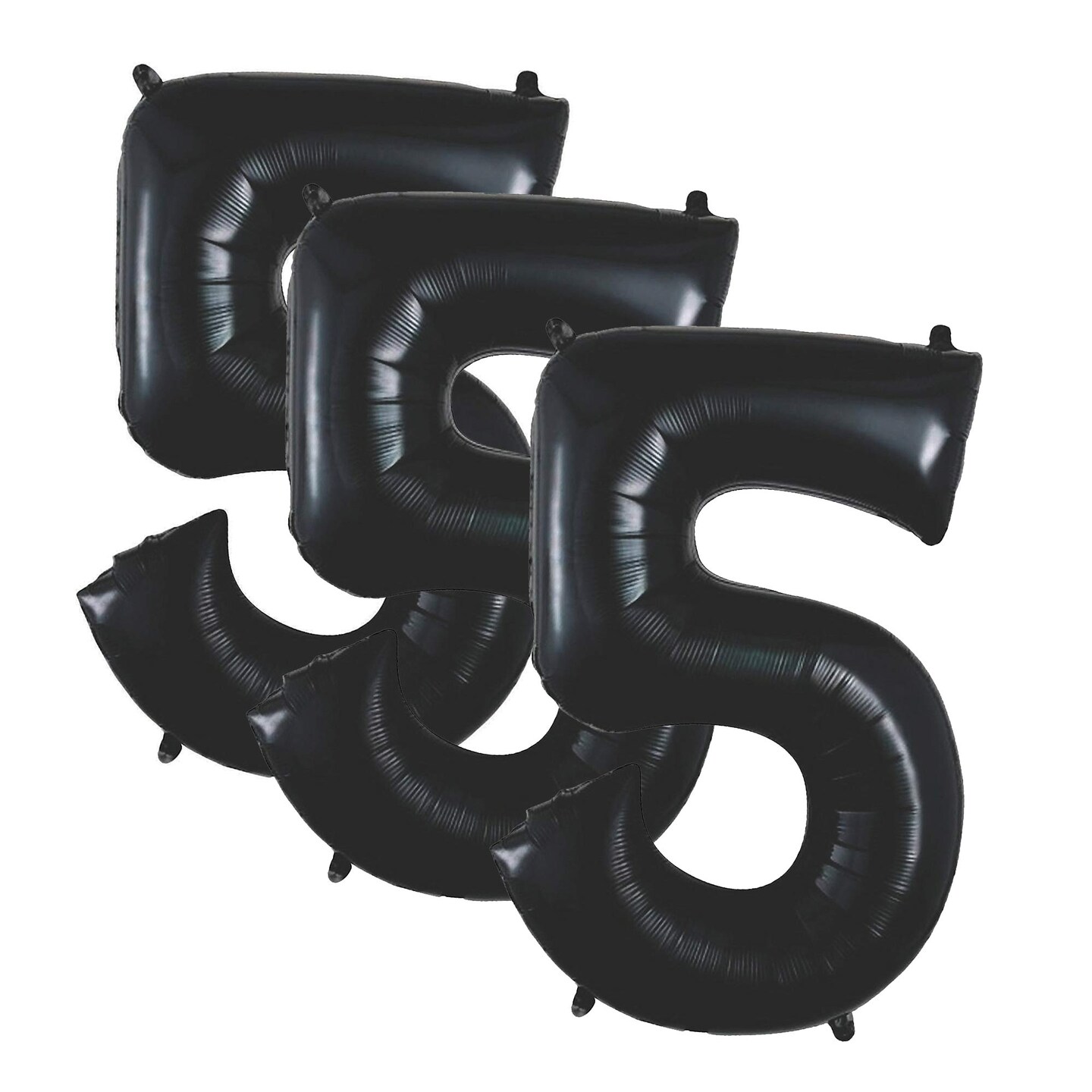 Celebrate in Style with the 34&#x22; Black Mylar Number 5 Balloon