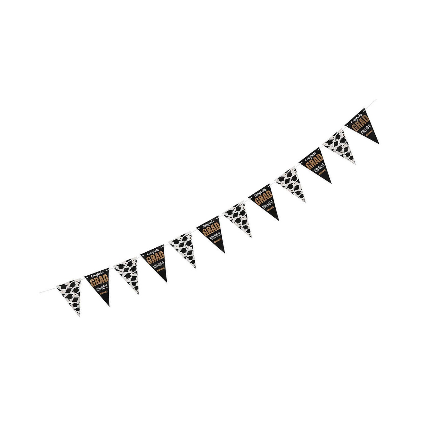 7 Ft. Graduation Party Congrats Grad You Did It Pennant Banner