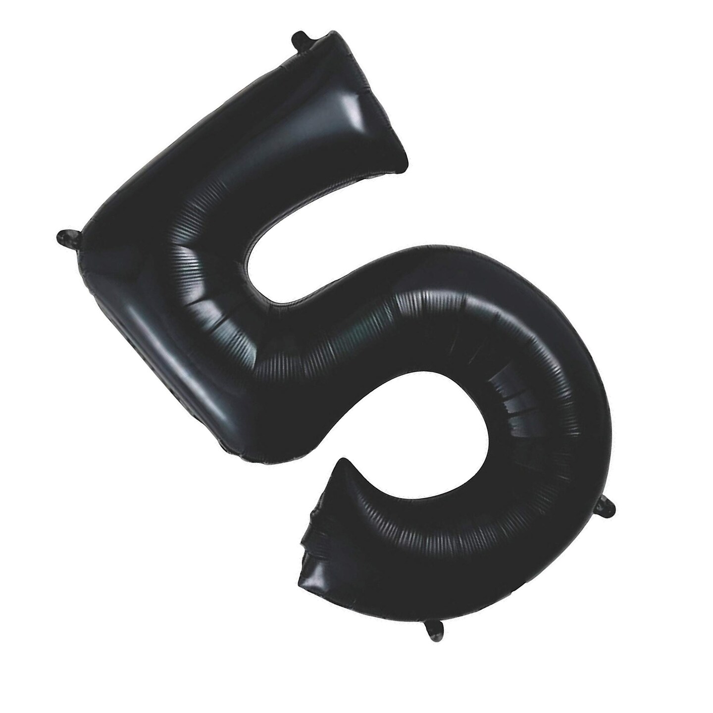 Celebrate in Style with the 34&#x22; Black Mylar Number 5 Balloon
