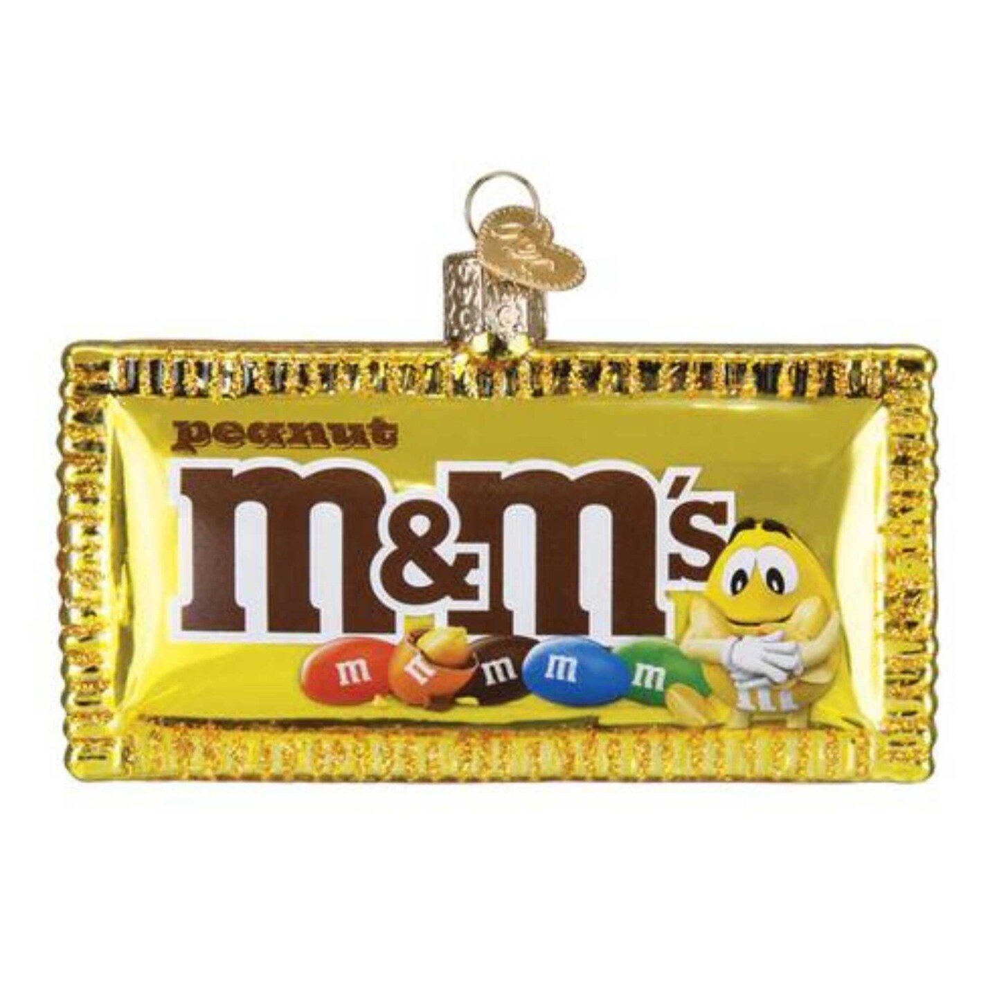 Old World Christmas 2.5 Inch Peanut M&#x26;M&#x27;s Christmas Tree Ornament , Christmas Decor Candy