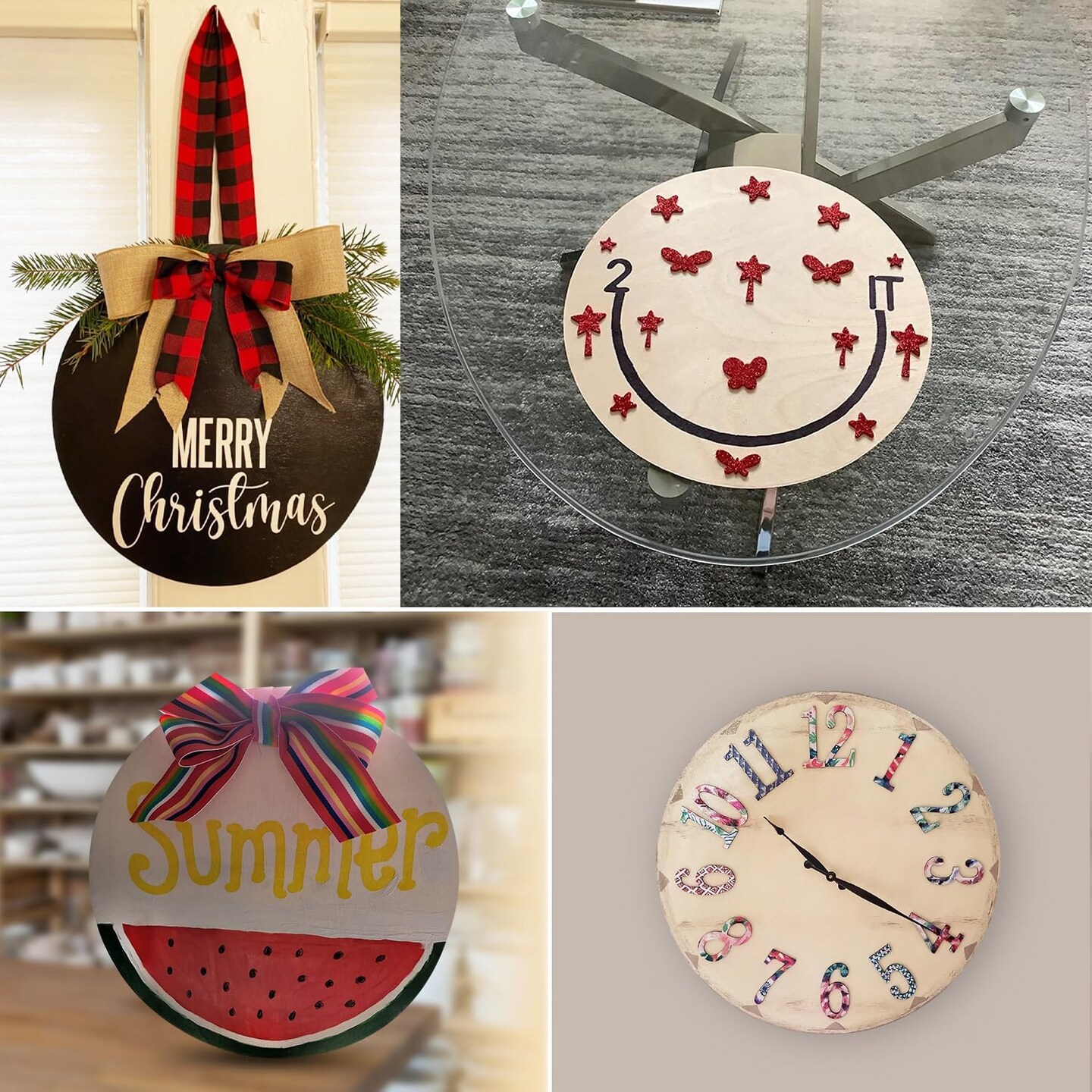 50 PCS 4 Inch Unfinished Wood Circles