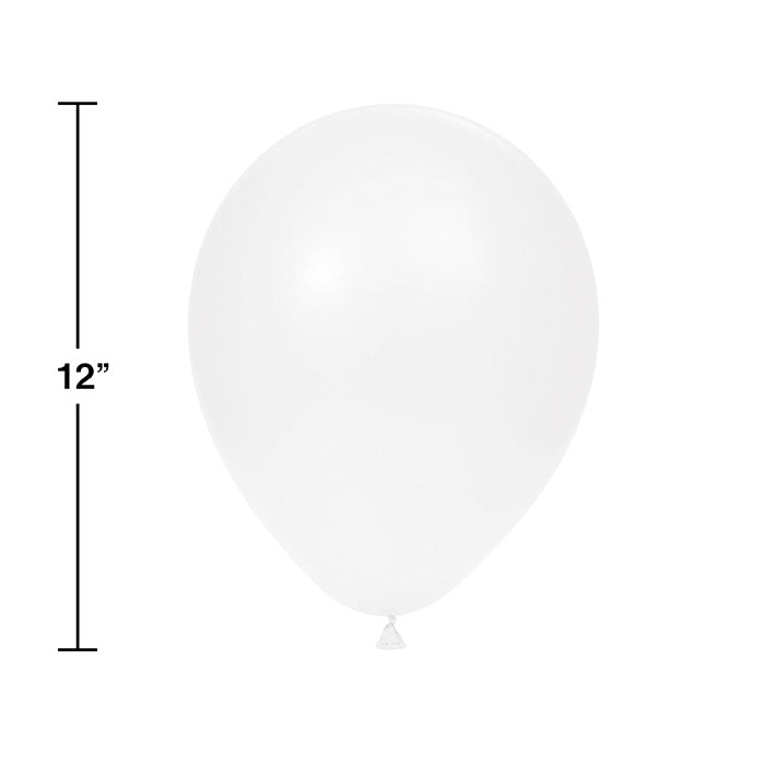 Bulk Pack of 30 Latex Balloons 12&#x22; White