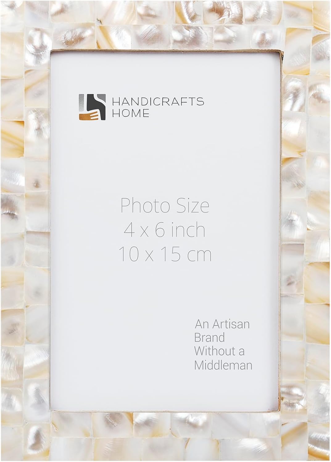 Home Decorative Picture Frame Wooden Photo Frame and Collage (Mop White, 4x6)