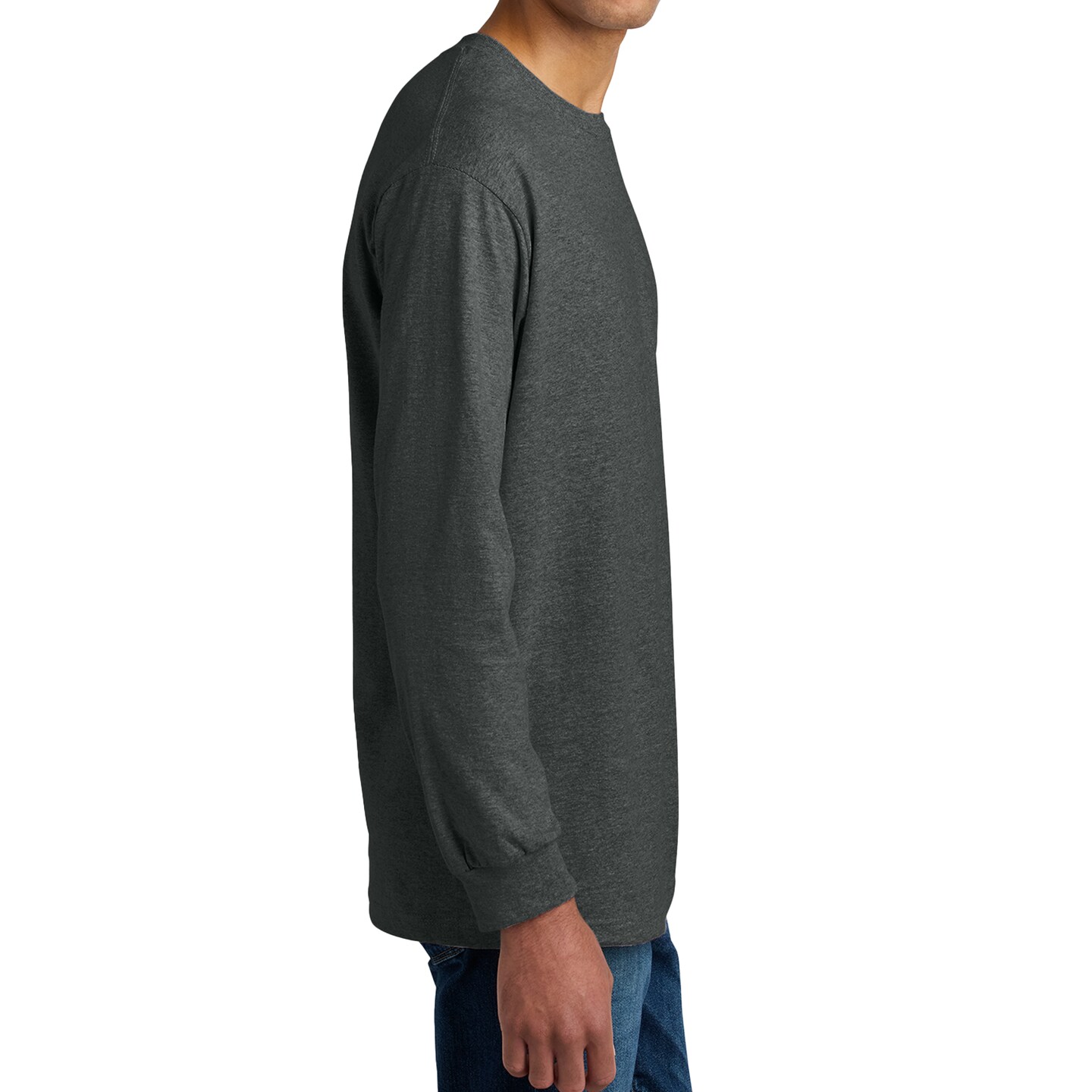 American Apparel Long Sleeve Men's T-Shirt, Heavyweight Cotton Arts and Crafts Crewneck MixColor Tee