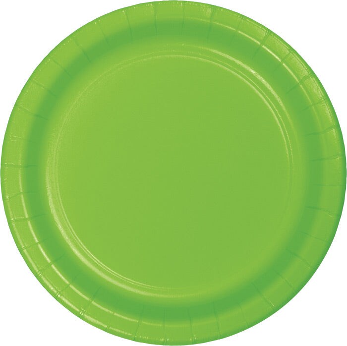 Fresh Lime Green Paper Plates (24/Pkg)