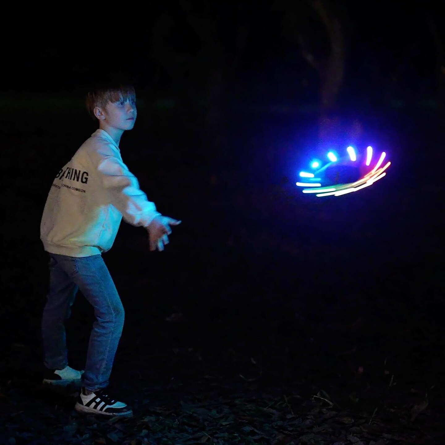16 Million Color RGB or 12 LEDs, Super Bright, Lost Mode, Auto Light Up, Safe &#x26; Soft, Waterproof, Lightweight frisbee, Birthday, Camping Toy, Easter, Valentine Gift for Kid/Boy/Girl