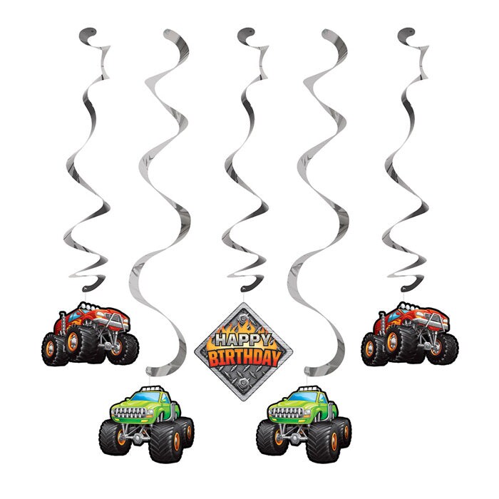 Monster Truck Rally Dizzy Danglers (5/Pkg)