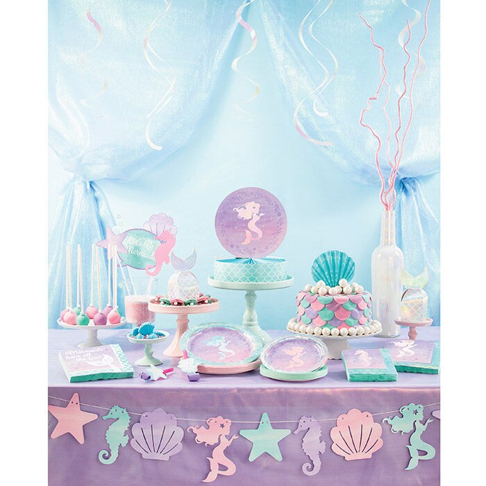 Iridescent Mermaid Party Beverage Napkins (16/Pkg)