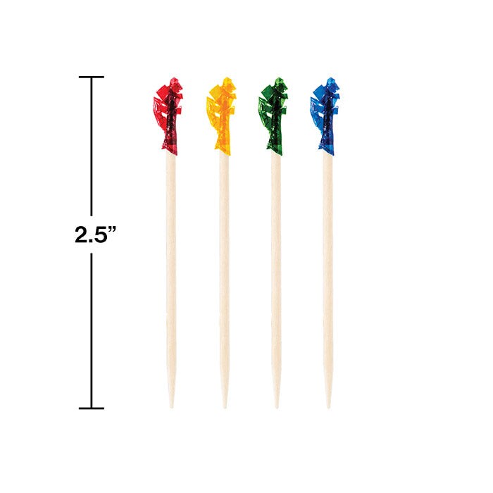 Wooden Picks Frill, 2.5&#x22; 100/Pkg