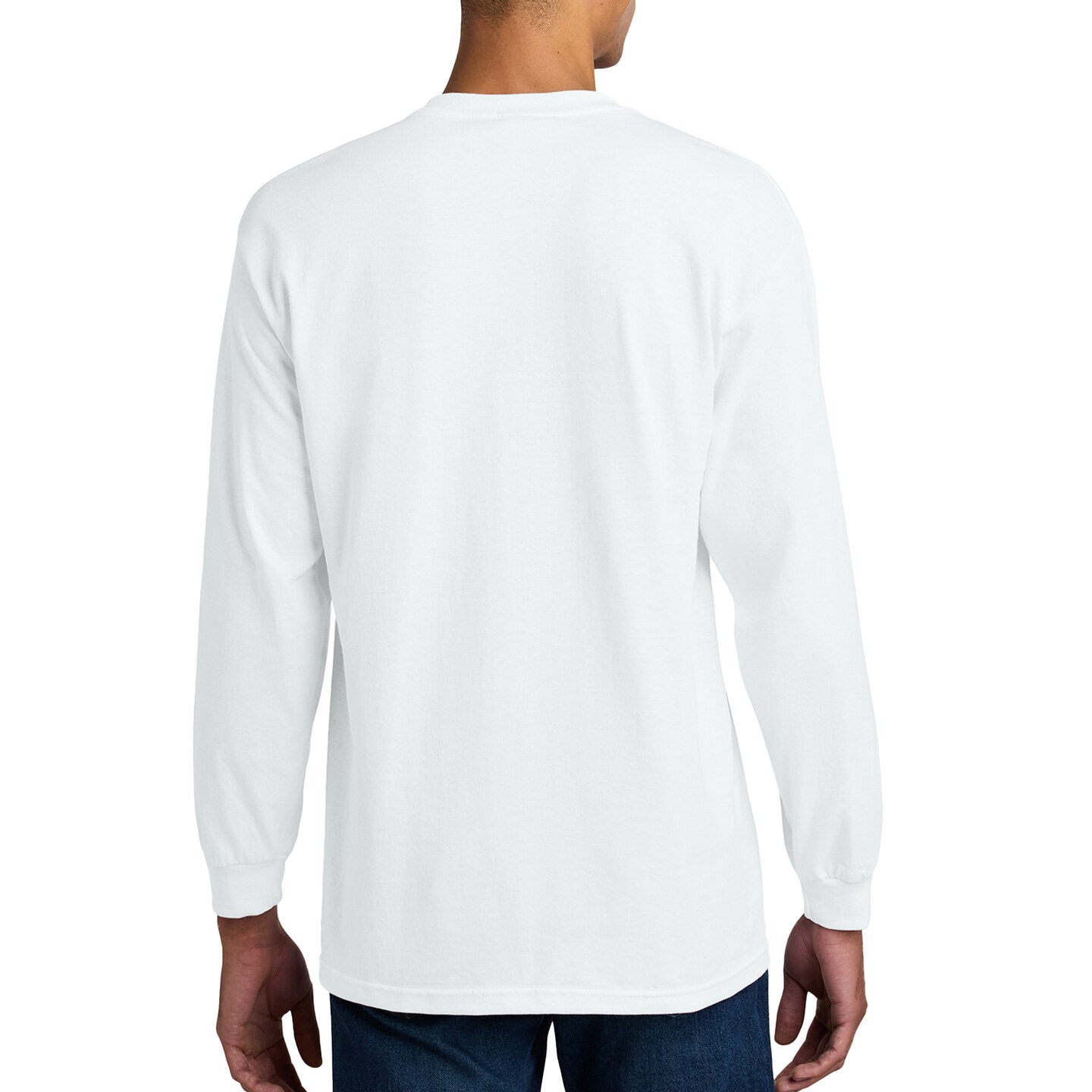 American Apparel Long Sleeve Men's T-Shirt, Heavyweight Cotton Crewneck Tee for Arts and Crafts