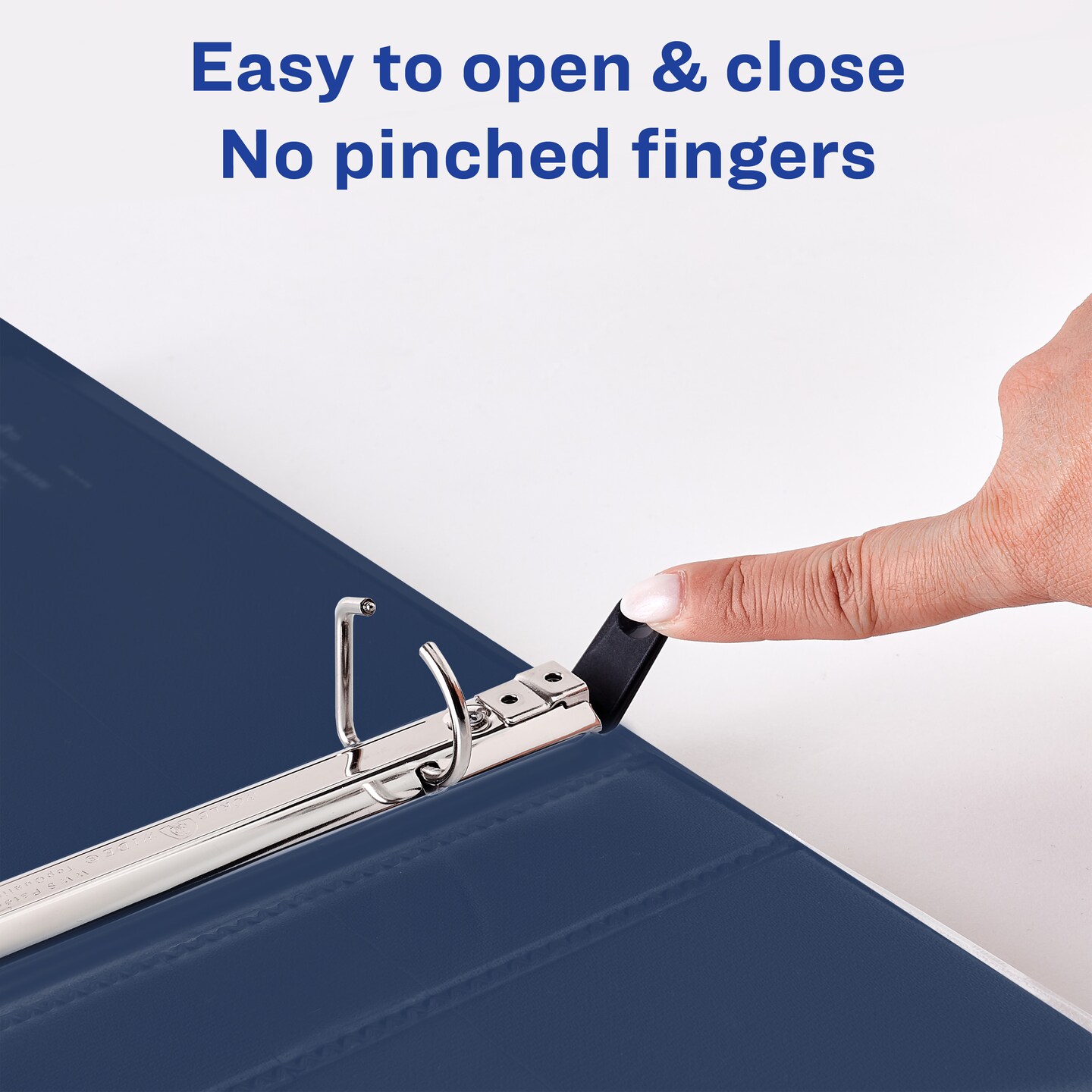 Avery Heavy-Duty View 3 Ring Binder, 1" One Touch Slant Rings, 1 Pacific Blue Binder (79720)