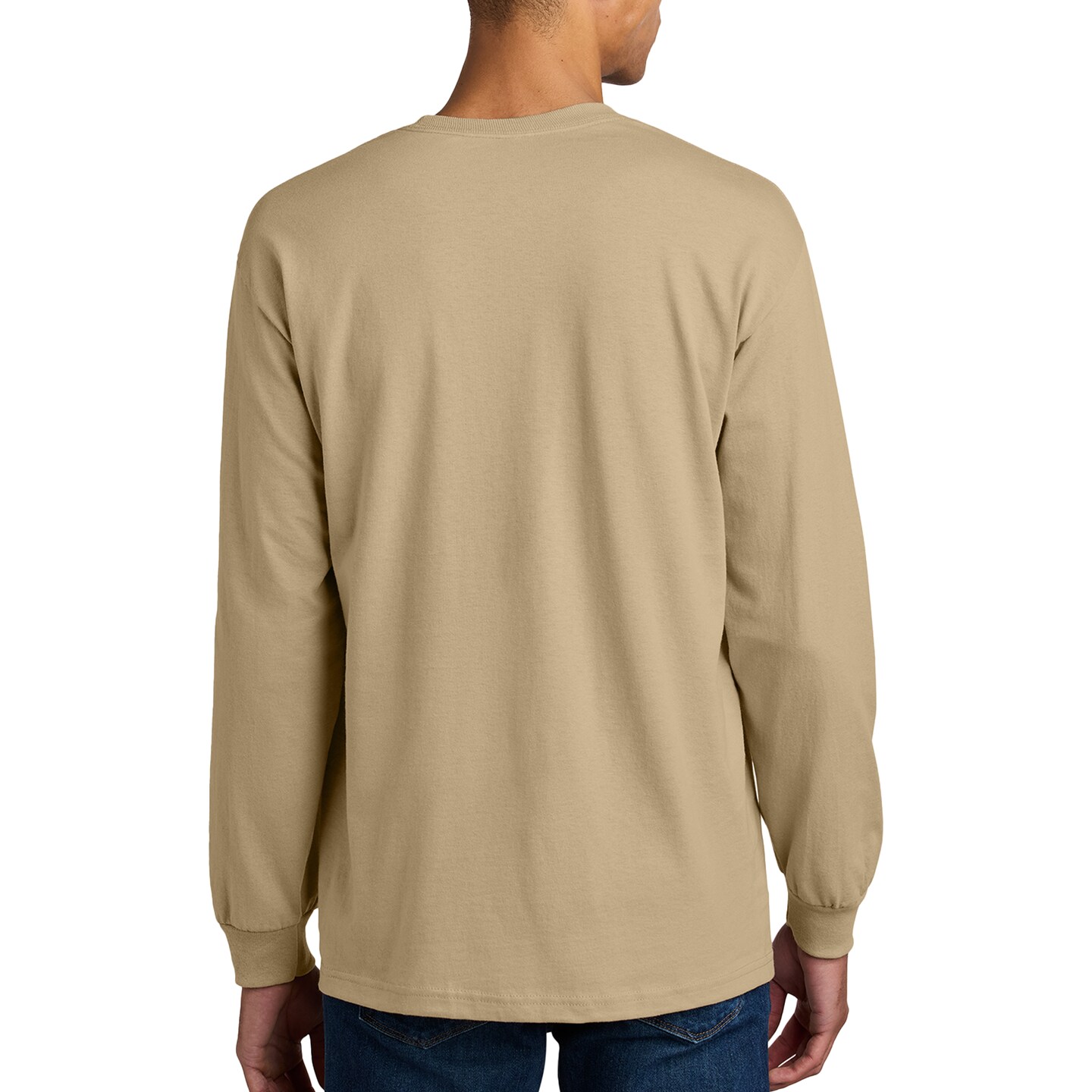 American Apparel Long Sleeve Men's T-Shirt, Heavyweight Cotton Arts and Crafts Crewneck MixColor Tee