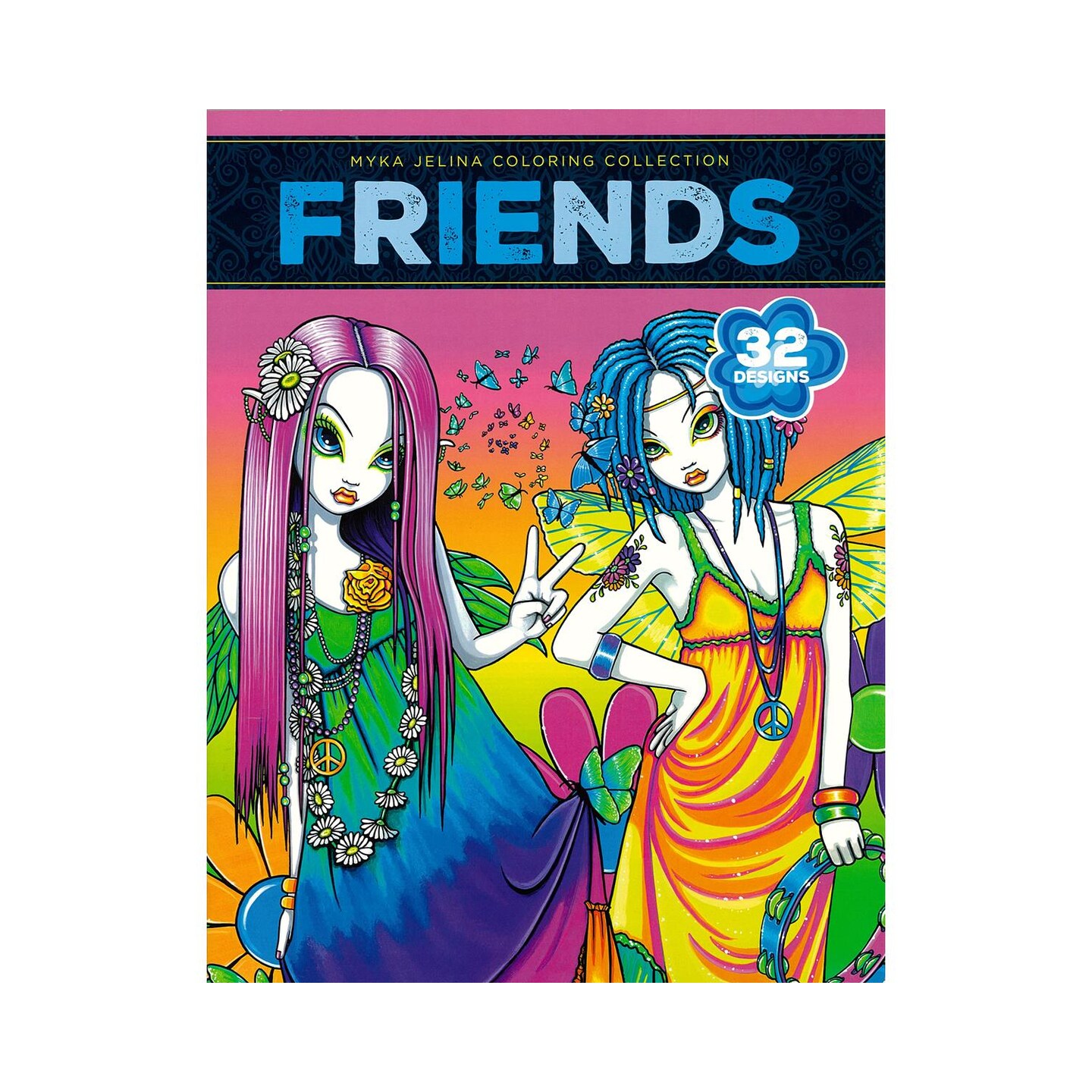 Leisure Arts Myka Jelina, Friends, Adult Coloring Book, Coloring Books Adults Relaxation, Adult Book Women, Books For Teens, Book