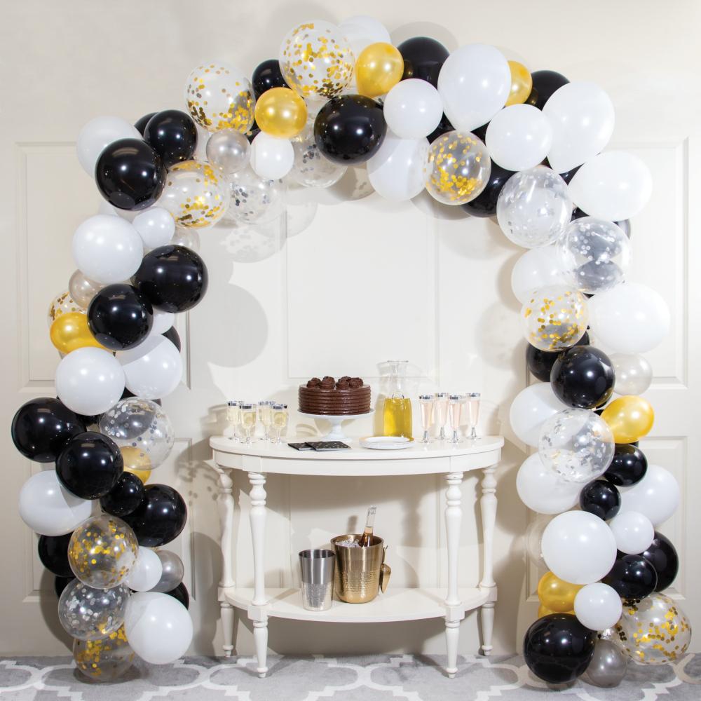 Black &#x26; White Balloon Garland Kit (112/Pkg)