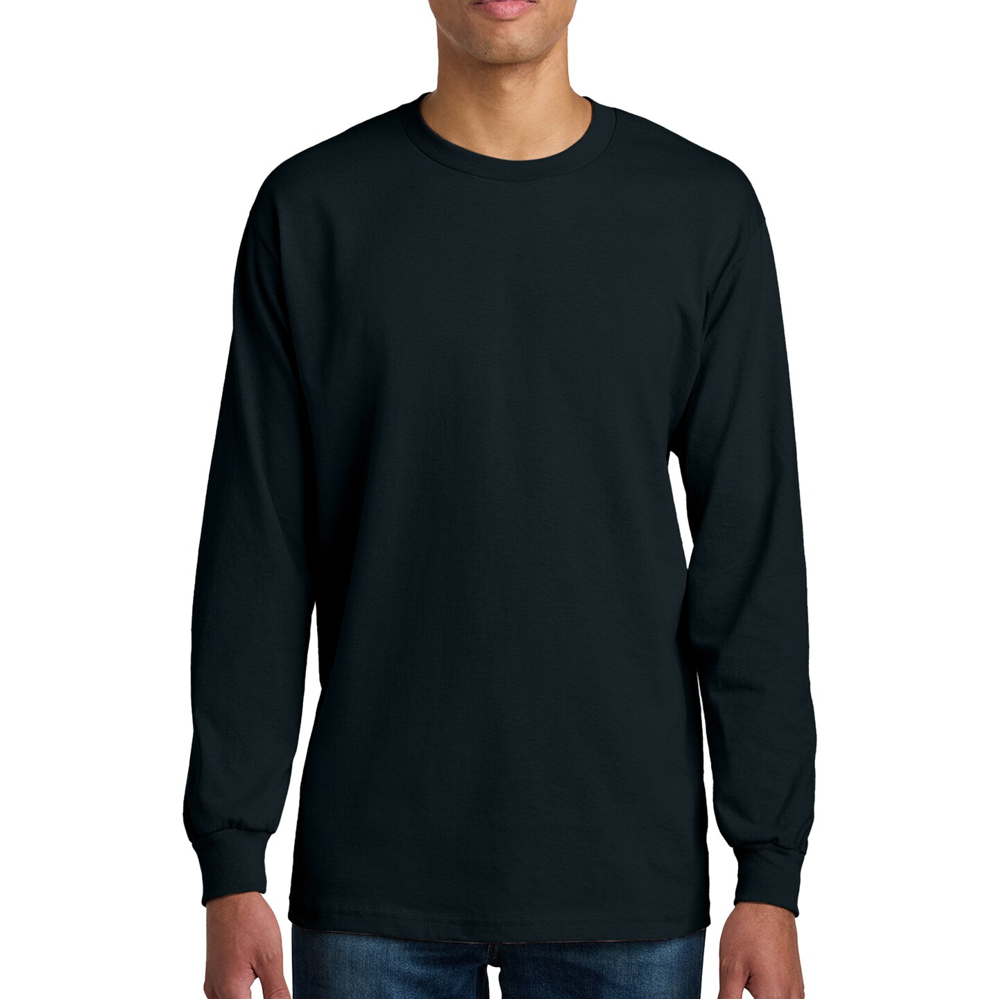 American Apparel Long Sleeve Men's T-Shirt, Heavyweight Cotton Arts and Crafts Crewneck MixColor Tee