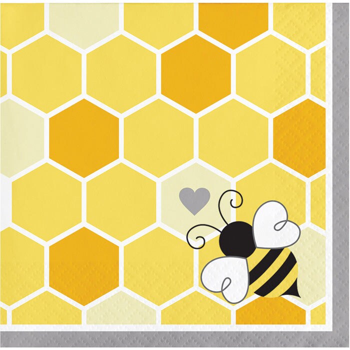 Bumblebee Baby Beverage Napkins (16/Pkg)