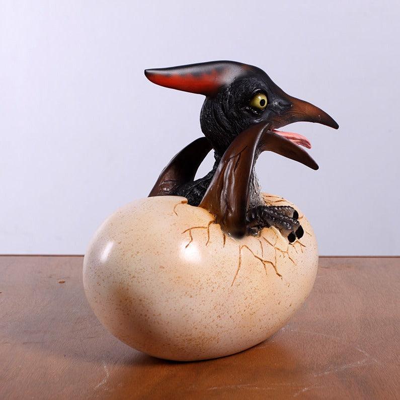Pteranodon Dinosaur Egg Hatching Life Size Statue