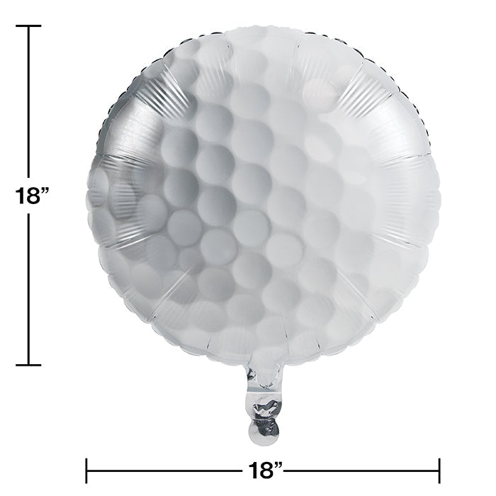 Bulk Pack of 2 Sports Fanatic Golf Metallic Balloons 18&#x22;