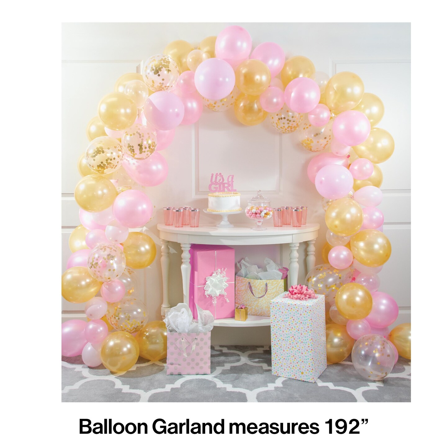 Pink And Gold Balloon Garland Kit (112/Pkg)
