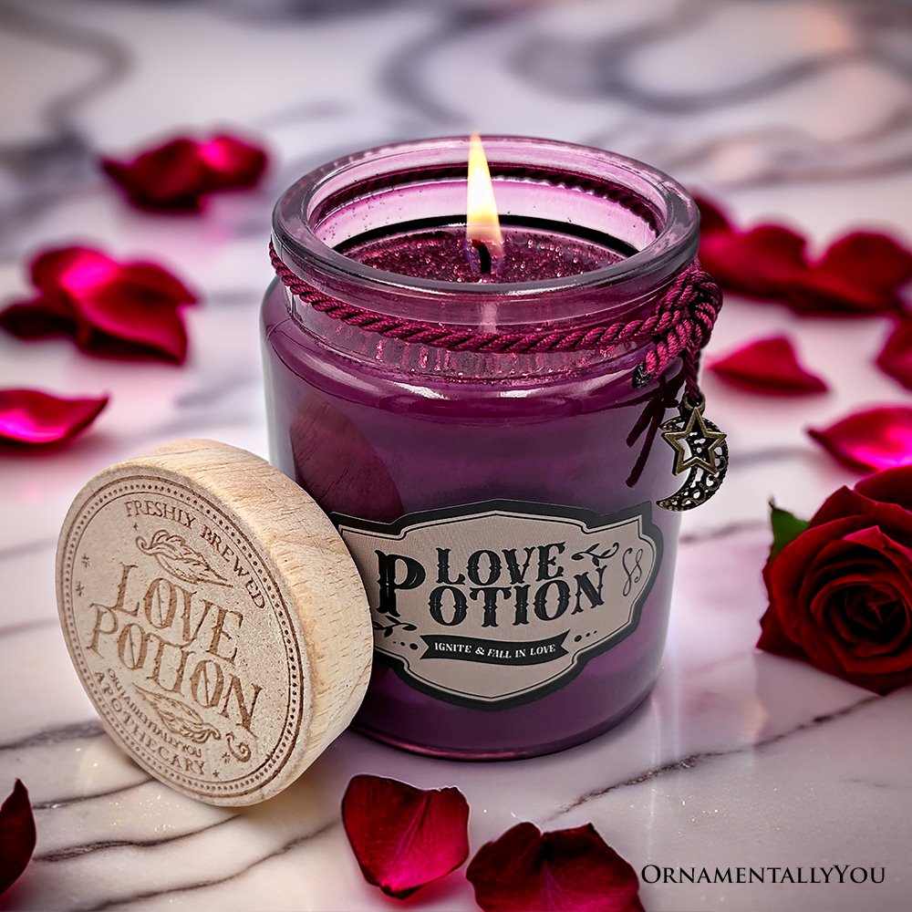 Love Potion Romantic Candle, Valentine Decor