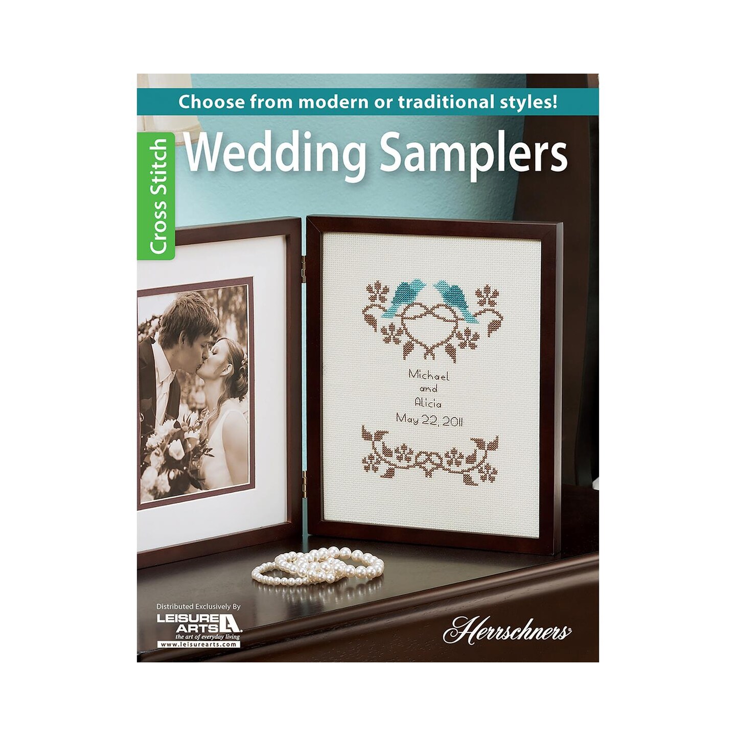Leisure Arts Wedding Samplers Cross Stitch Book