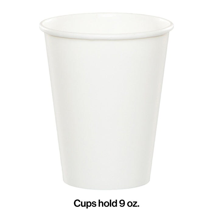 White Hot/Cold Paper Cups 9 Oz (24/Pkg)
